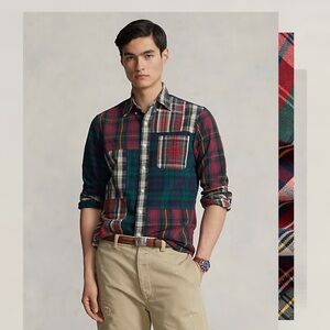New! Ralph Lauren Multicolor Plaid Shirt 
with hangtags
